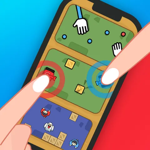 A vertical stack of colourful mini game challenges